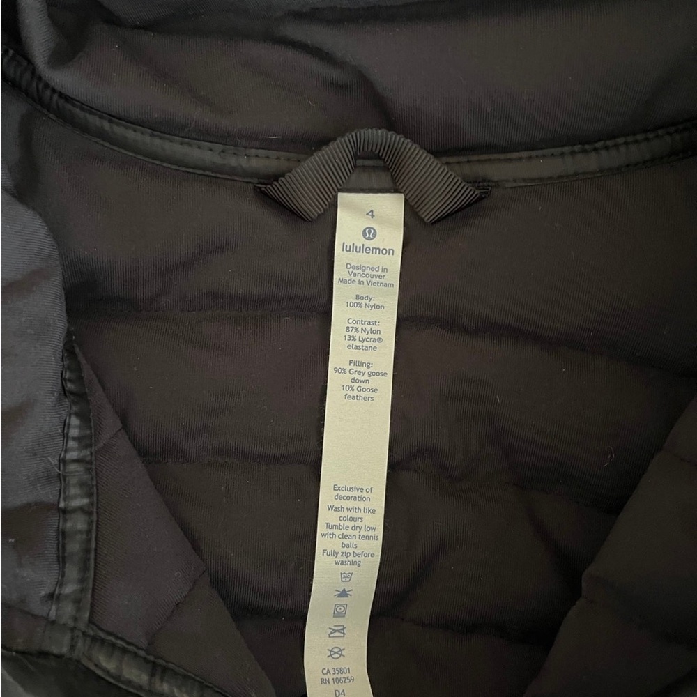 {Lululemon} Down For A Run Pullover II Jacket in Black - Women’s 4 - Picture 10 of 11